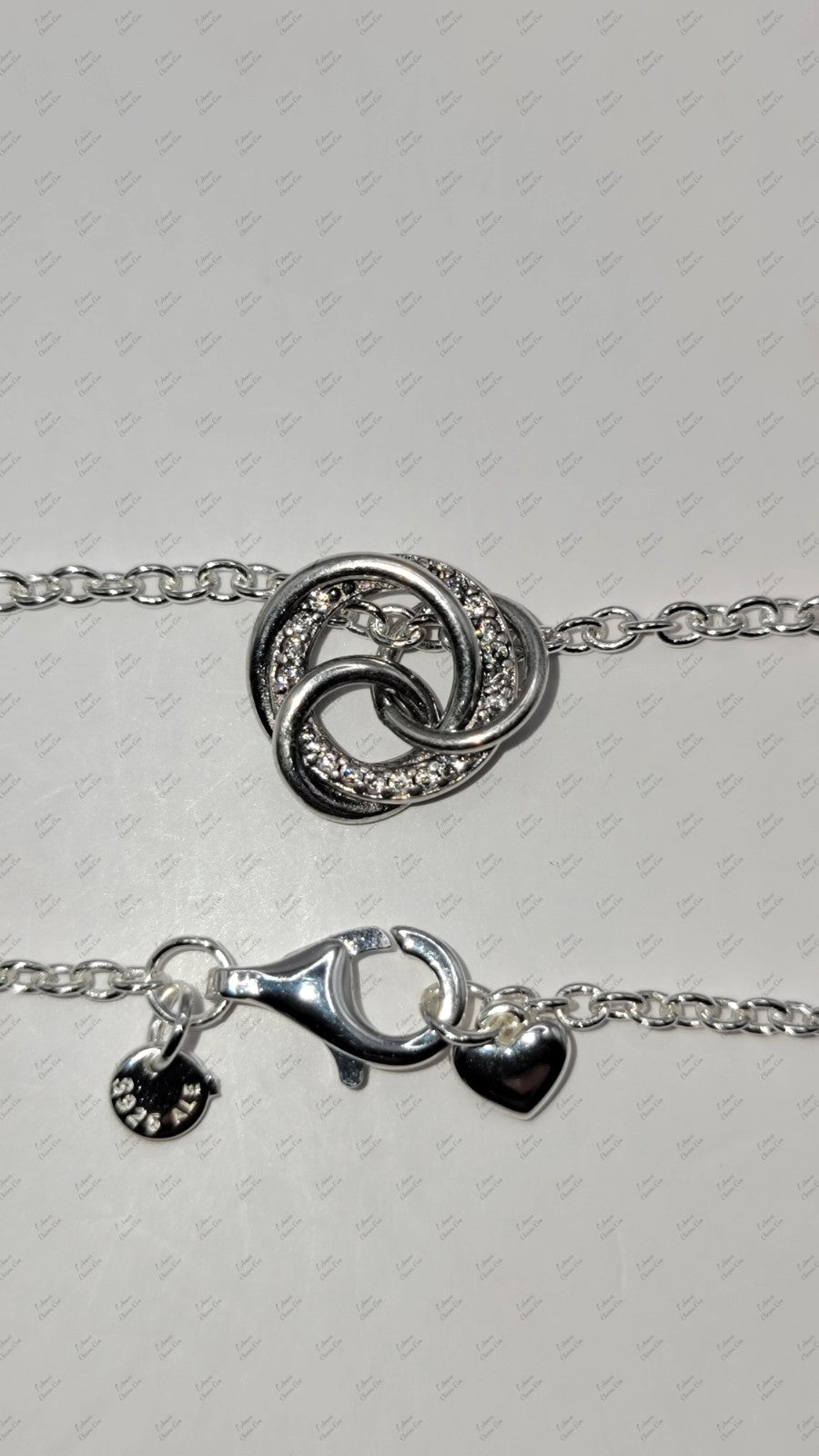 Authentic PANDORA Family Always Encircled Pendant Necklace & Earrings Gift Set