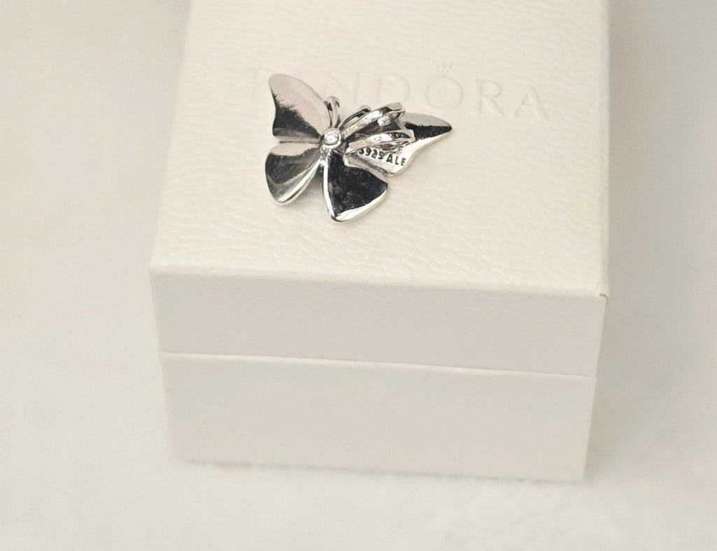 NEW 100% Authentic PANDORA 925 Ale Blue Oversized Butterfly Charm 793747C01