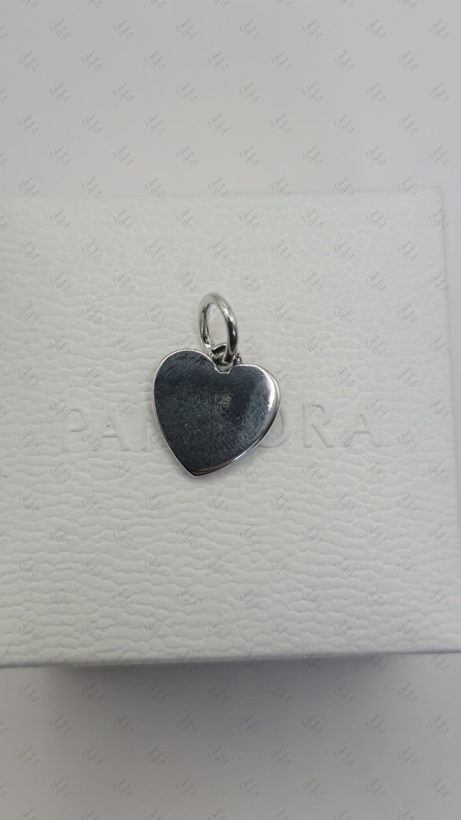 Authentic PANDORA 925 Ale Engravable Love Heart Dangle Charm 793604C01 A39 w Box