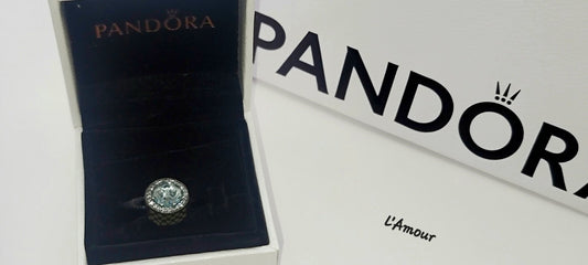 Authentic Glacier Blue Crystal and Clear Zirconia - 791725NGL w/ Box SALE! SALE!