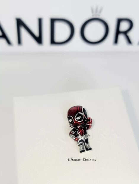 Authentic Marvel Deadpool Charm w/ Box D12 SALE! SALE! w/ Pouch