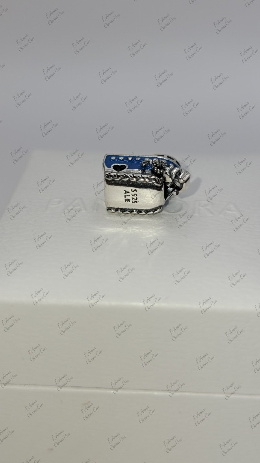 Authentic Pandora Anchored Cruise Ship Charm 792198C01 W/ Box E32