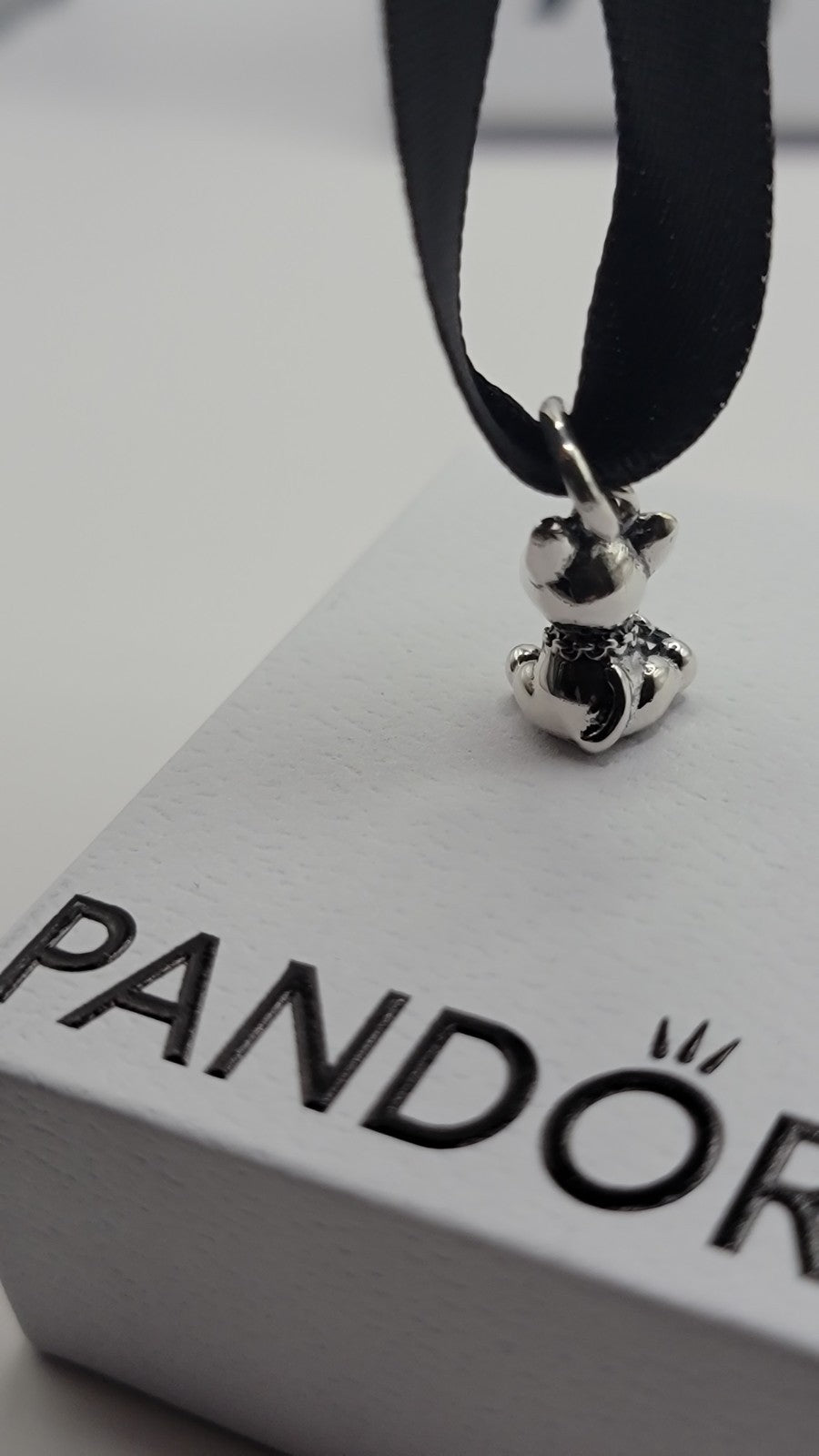 Authentic Pandora Bull Terrier Puppy # 798010EN16 W/ Pouch B81