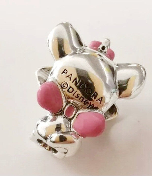 Authentic Pandora #798848C01 Disney The Aristocats Marie Ale Charm W/ Box D37