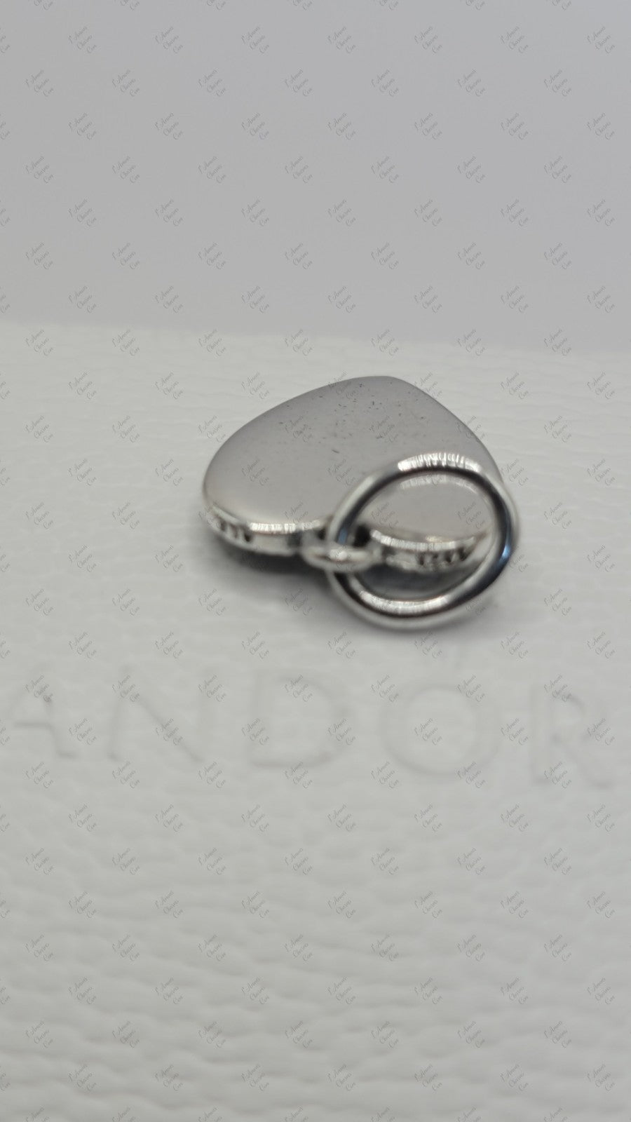 Authentic PANDORA 925 Ale Engravable Love Heart Dangle Charm 793604C01 A39 w Box