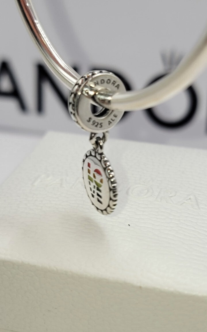 Autentic Pandora Disney Parks Exclusive Mickey Love Gay Pride Rainbow Charm