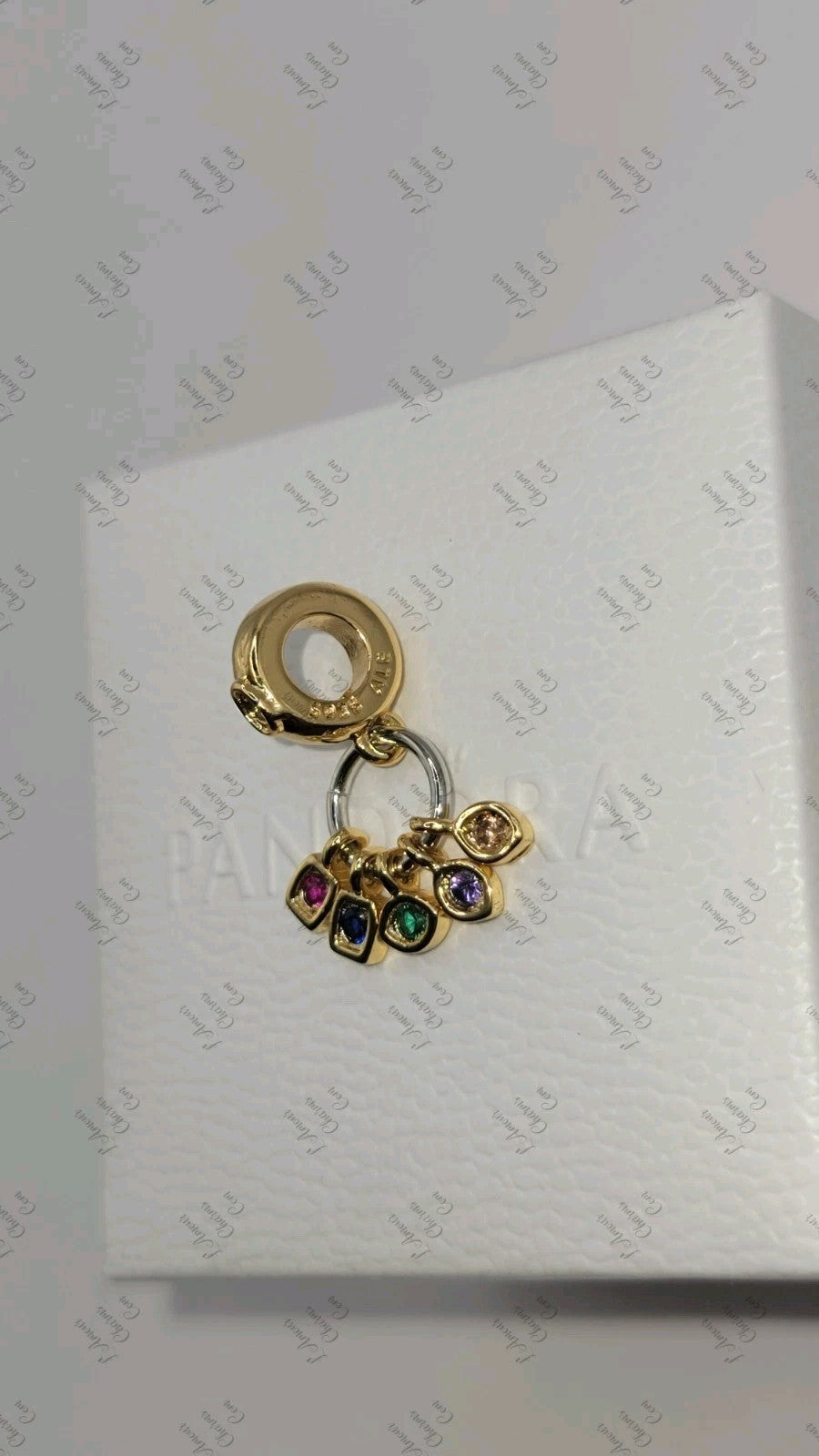 AUTHENTIC PANDORA AVENGERS INFINITY STONES DANGLE CHARM #760774C01 A44 W/ Box