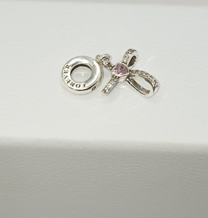 Authentic 925 Sterling Silver Sparkling Cross Pendant Charm 🔅