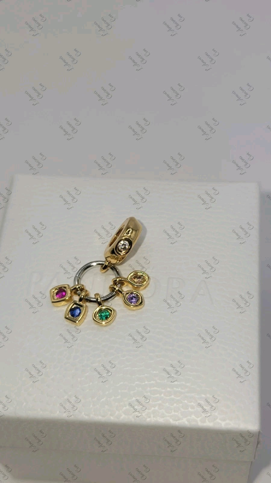 AUTHENTIC PANDORA AVENGERS INFINITY STONES DANGLE CHARM #760774C01 A44 W/ Box
