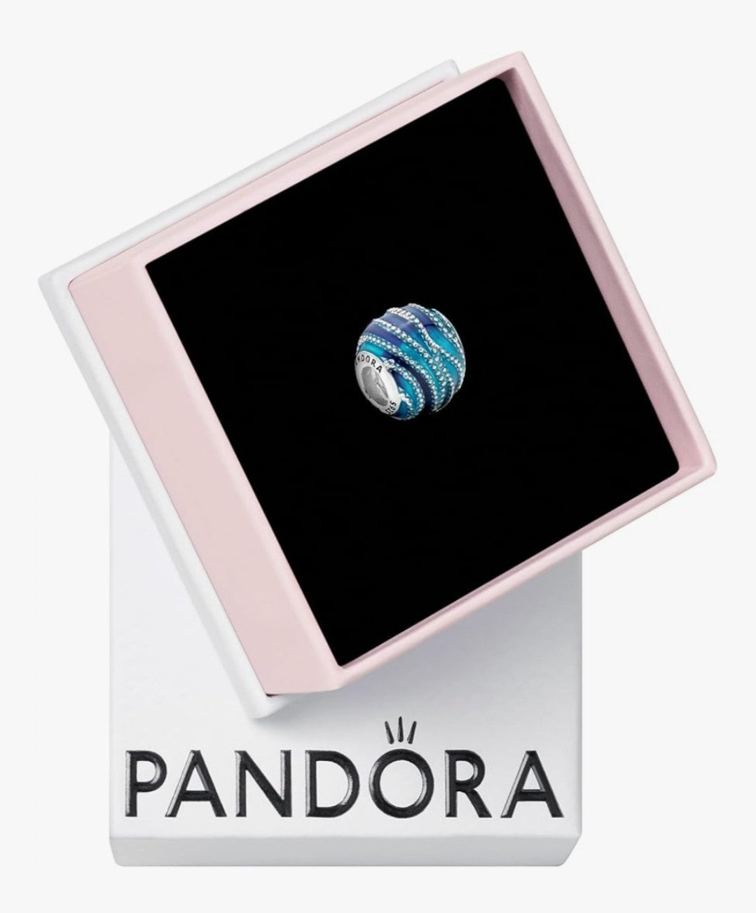 Brand New Authentic Pandora Blue Wavve Charm W/ Box