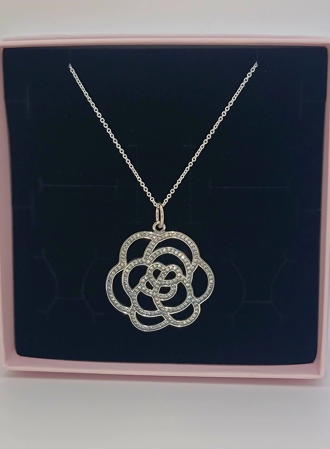 Pandora
Shimmering Rose Clear Cubic Zirconia Necklace - 390368CZ-90